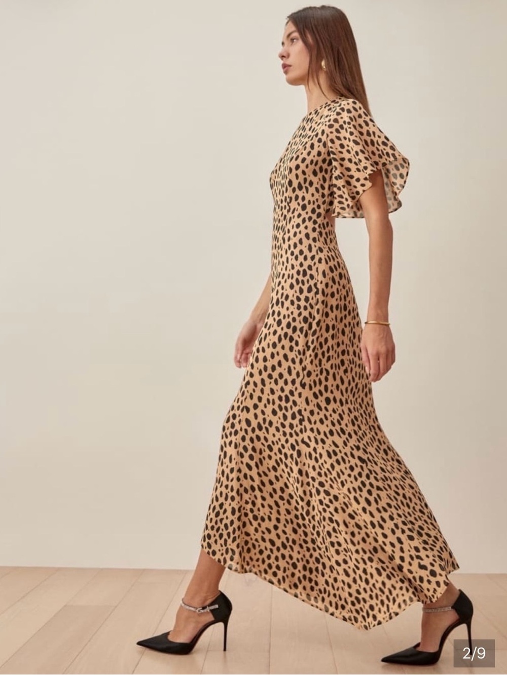 Reformation Gavin Dress in the Cheetah print
